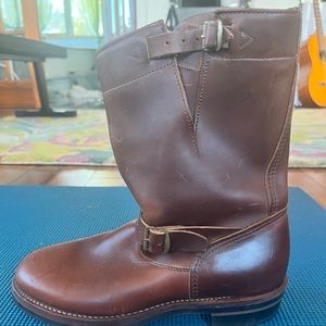 RRL new without box brown engineer boots size 10